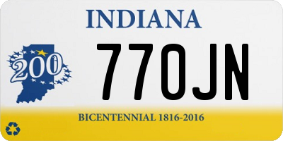 IN license plate 770JN