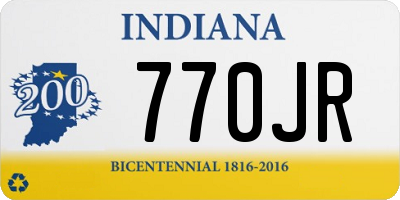 IN license plate 770JR