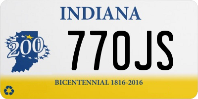 IN license plate 770JS