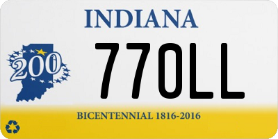 IN license plate 770LL