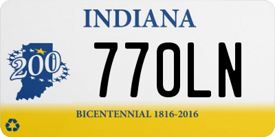 IN license plate 770LN