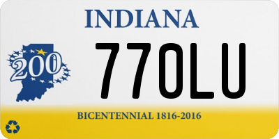 IN license plate 770LU