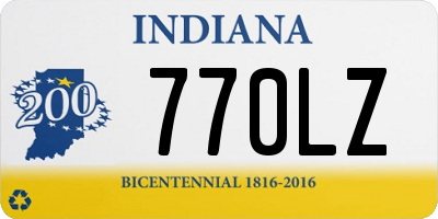 IN license plate 770LZ