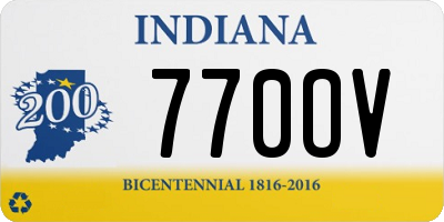 IN license plate 770OV