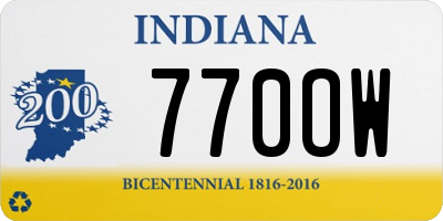 IN license plate 770OW