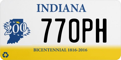 IN license plate 770PH