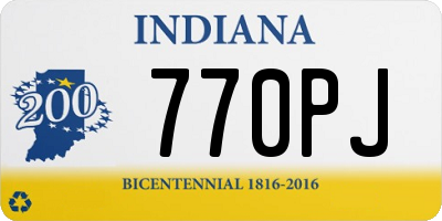 IN license plate 770PJ