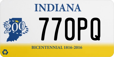 IN license plate 770PQ