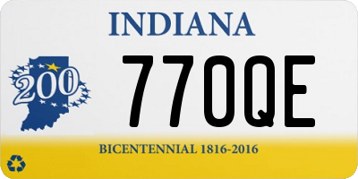 IN license plate 770QE