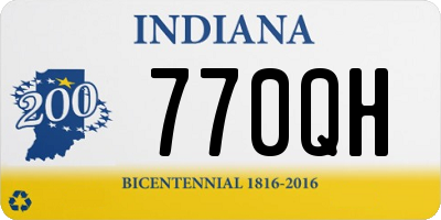 IN license plate 770QH