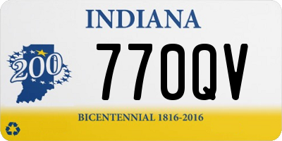 IN license plate 770QV