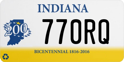 IN license plate 770RQ