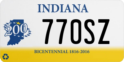 IN license plate 770SZ