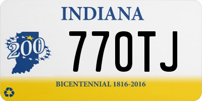 IN license plate 770TJ