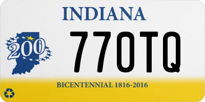 IN license plate 770TQ