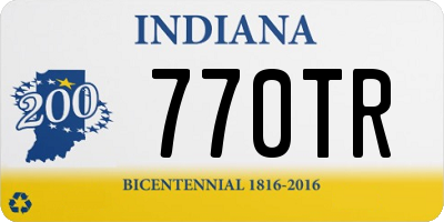 IN license plate 770TR