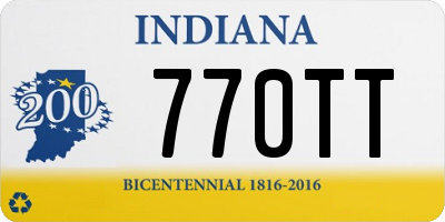 IN license plate 770TT