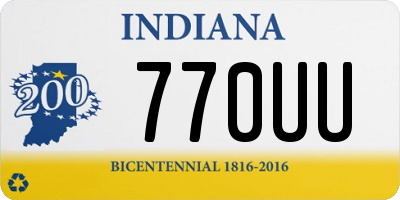 IN license plate 770UU