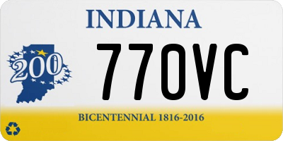 IN license plate 770VC