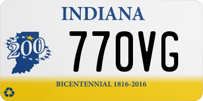 IN license plate 770VG