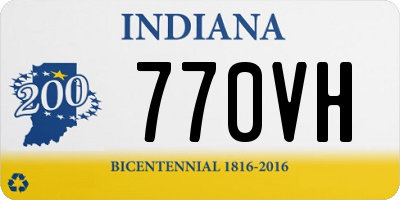 IN license plate 770VH