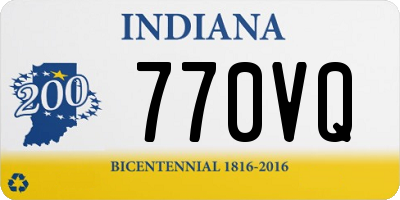 IN license plate 770VQ