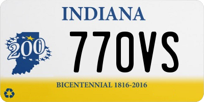 IN license plate 770VS