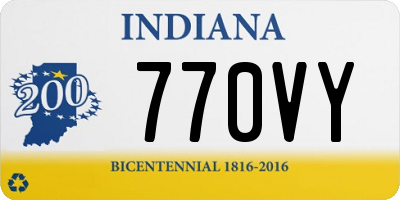 IN license plate 770VY