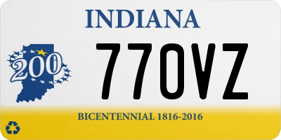 IN license plate 770VZ