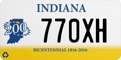 IN license plate 770XH