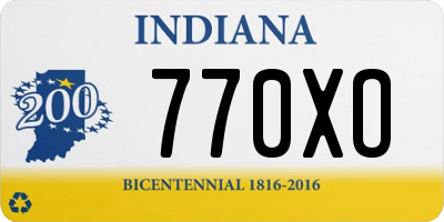 IN license plate 770XO