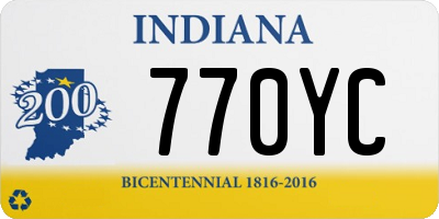 IN license plate 770YC