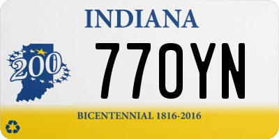 IN license plate 770YN