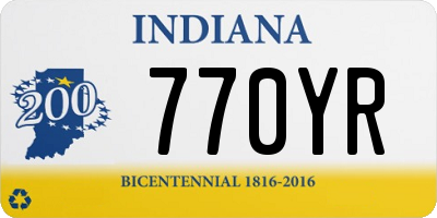 IN license plate 770YR