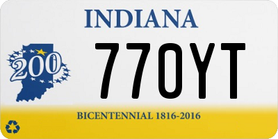 IN license plate 770YT