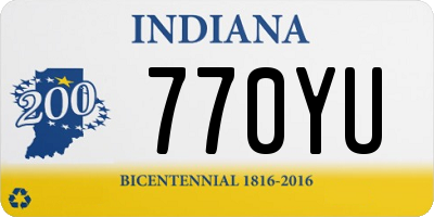 IN license plate 770YU