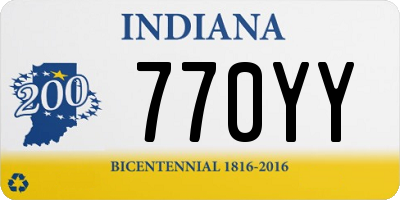 IN license plate 770YY