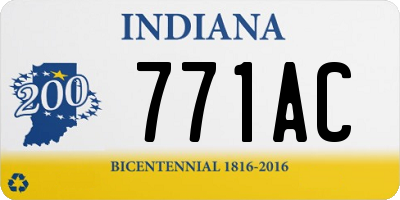 IN license plate 771AC