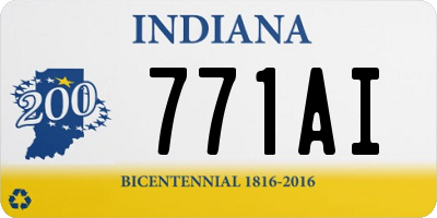 IN license plate 771AI