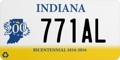IN license plate 771AL