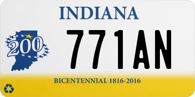 IN license plate 771AN