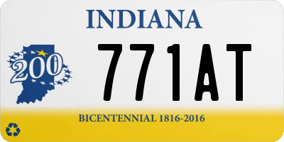 IN license plate 771AT