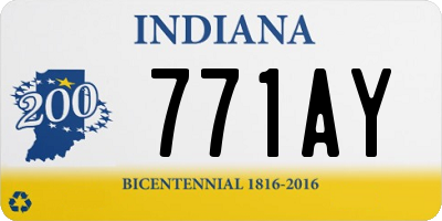 IN license plate 771AY