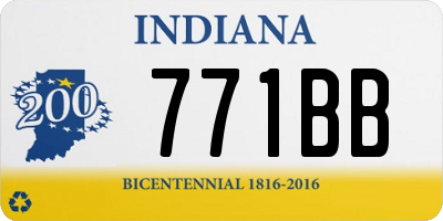 IN license plate 771BB