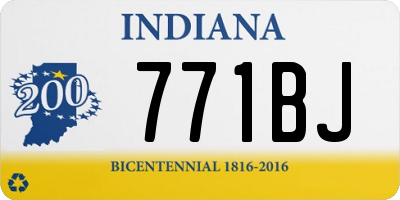 IN license plate 771BJ