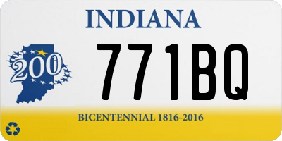 IN license plate 771BQ