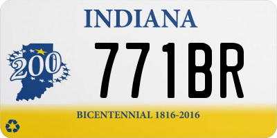 IN license plate 771BR