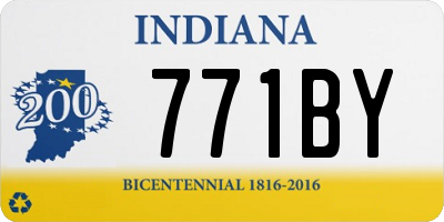 IN license plate 771BY