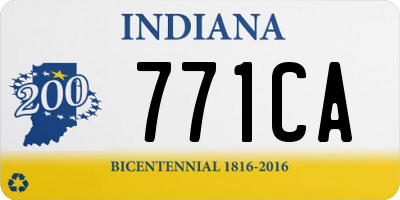 IN license plate 771CA