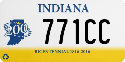 IN license plate 771CC